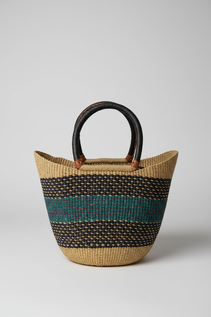 Cesta Rafia - Artesanía de Ghana