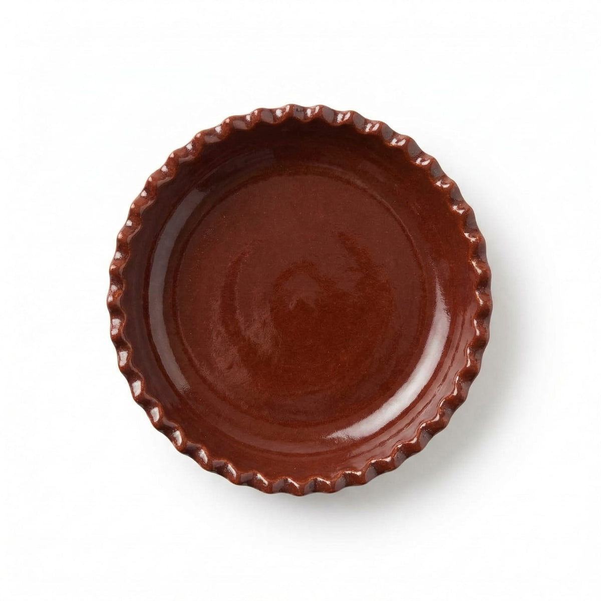 Assiette en céramique crantée