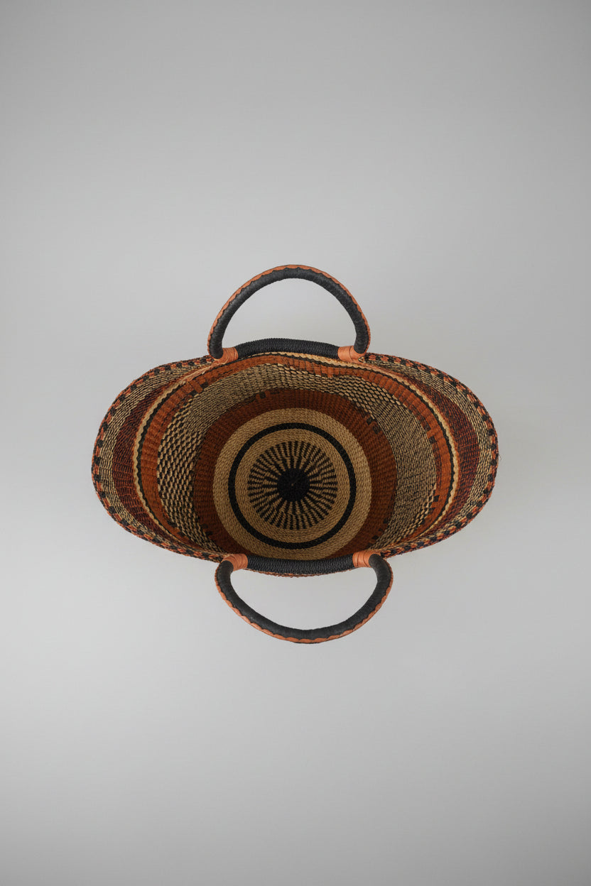 Cesta Rafia - Artesanía de Ghana