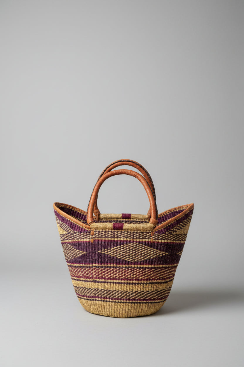 Cesta Rafia - Artesanía de Ghana