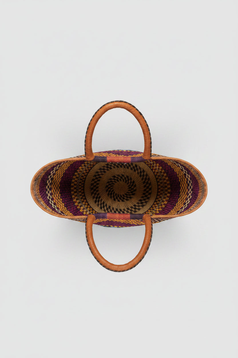 Cesta Rafia - Artesanía de Ghana