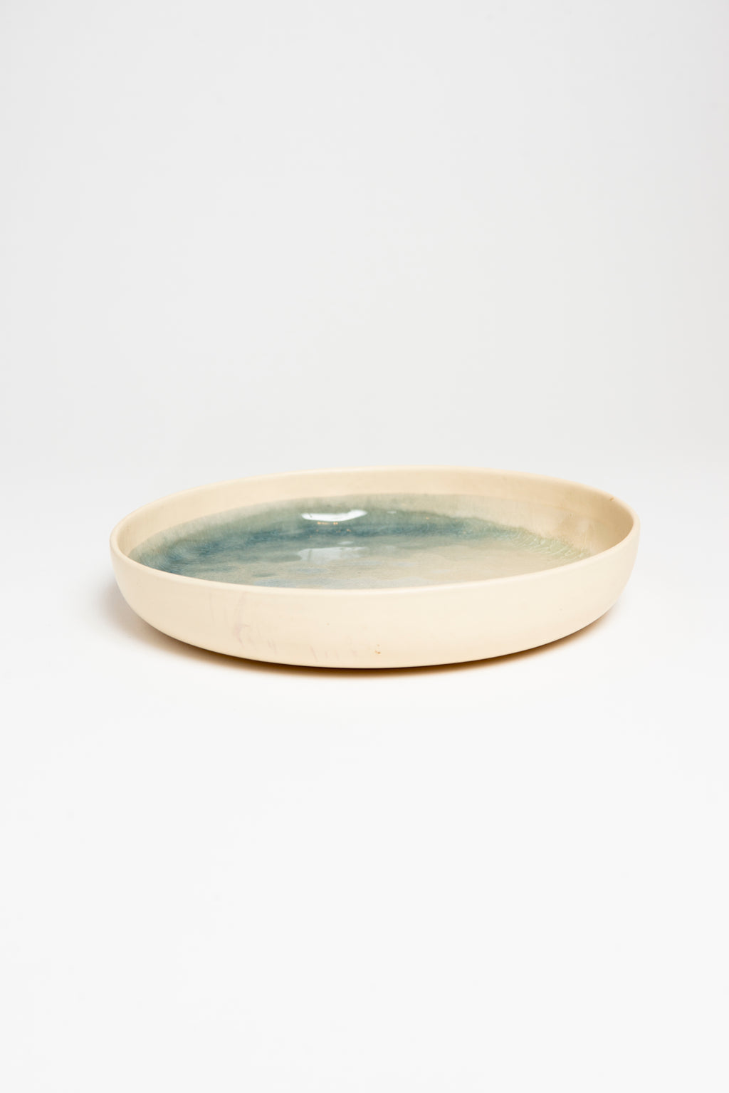 Assiette Bicolore Bleue