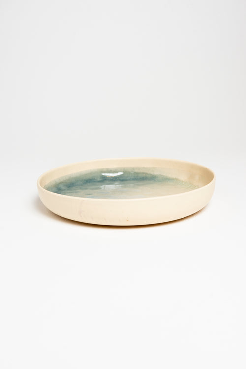 Assiette Bicolore Bleue