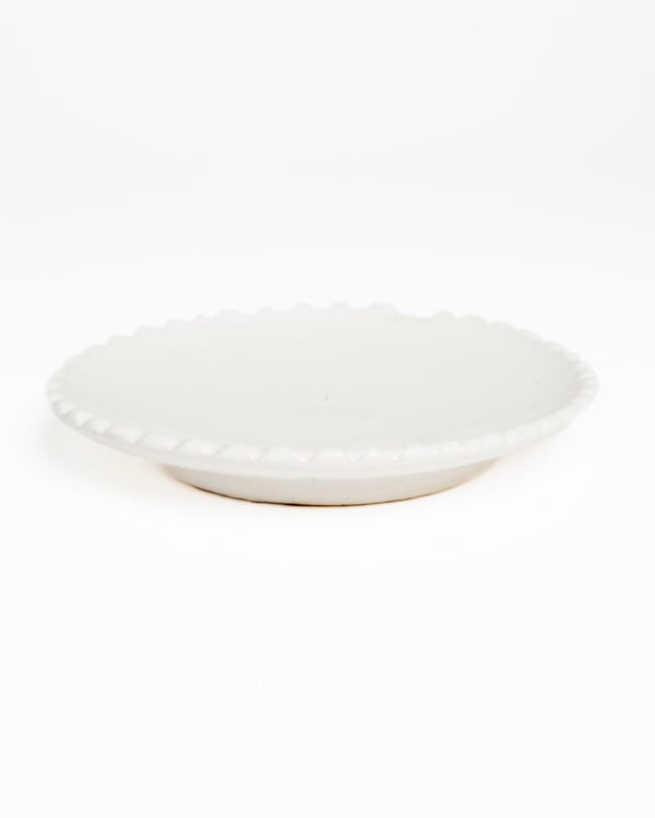 Assiette céramique crantée - Artisanat Maroc