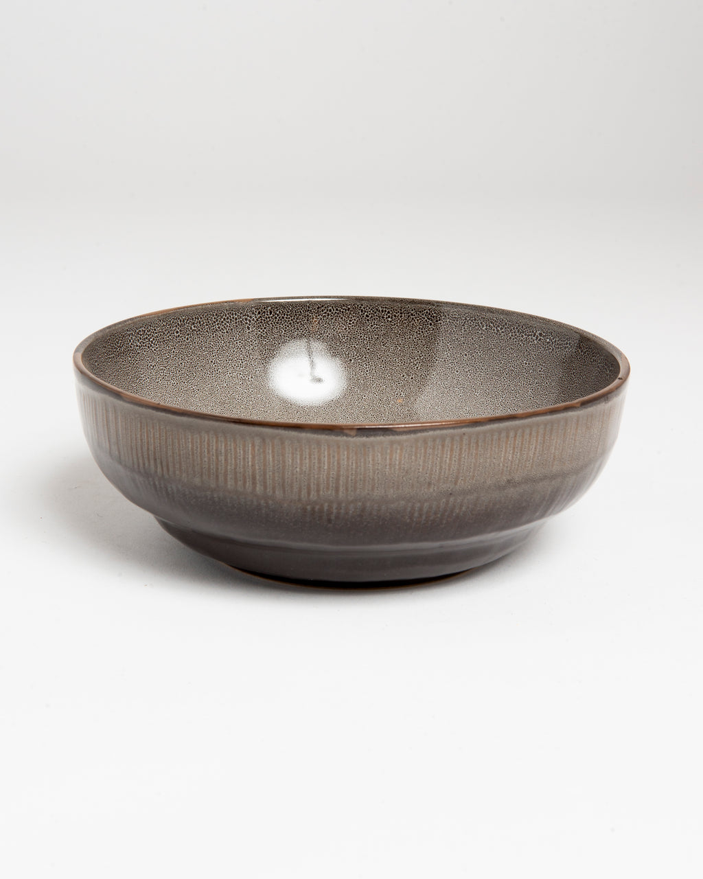 Assiette Creuse Grise Céramique