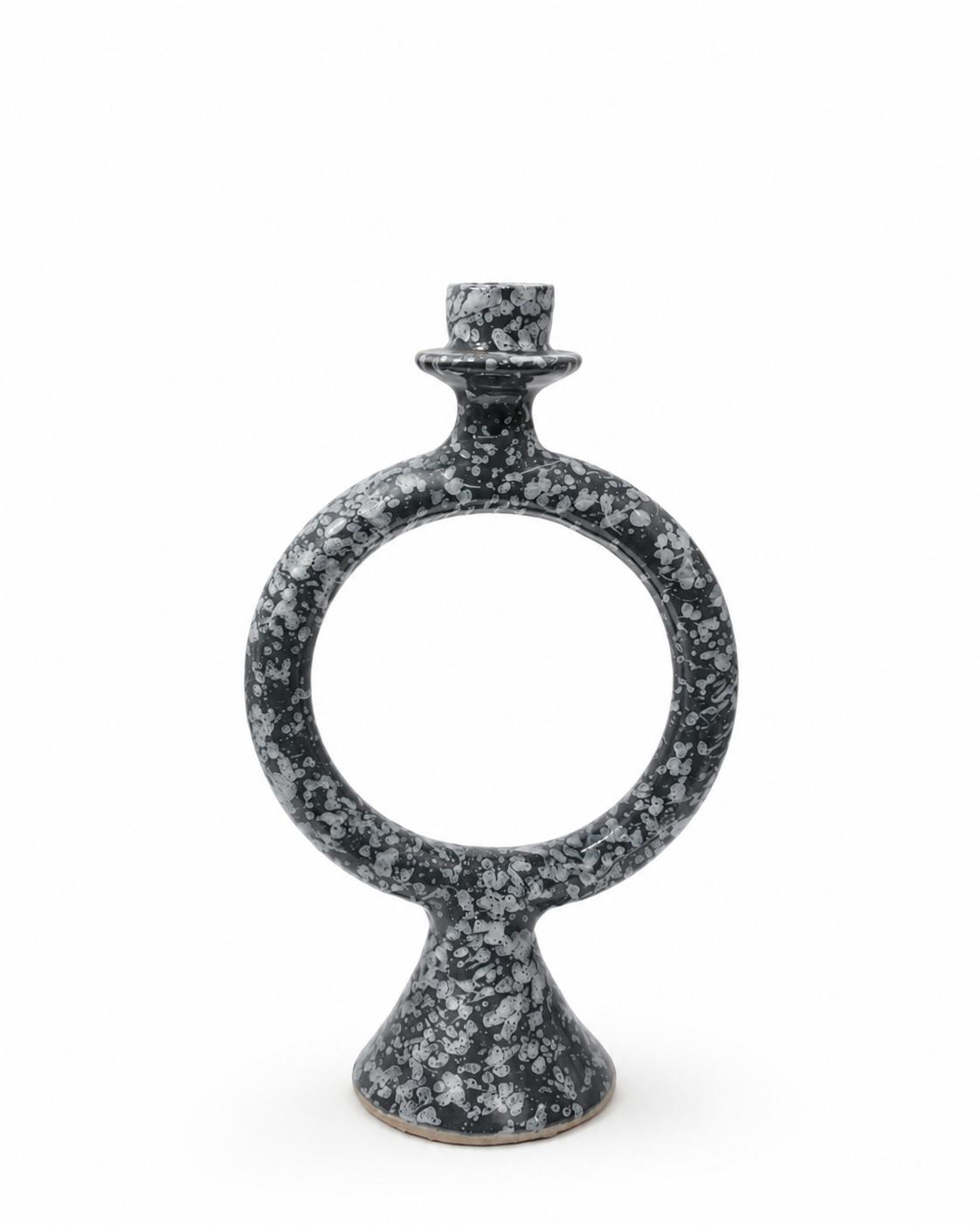 Bougeoir anneau céramique - Artisanat Maroc