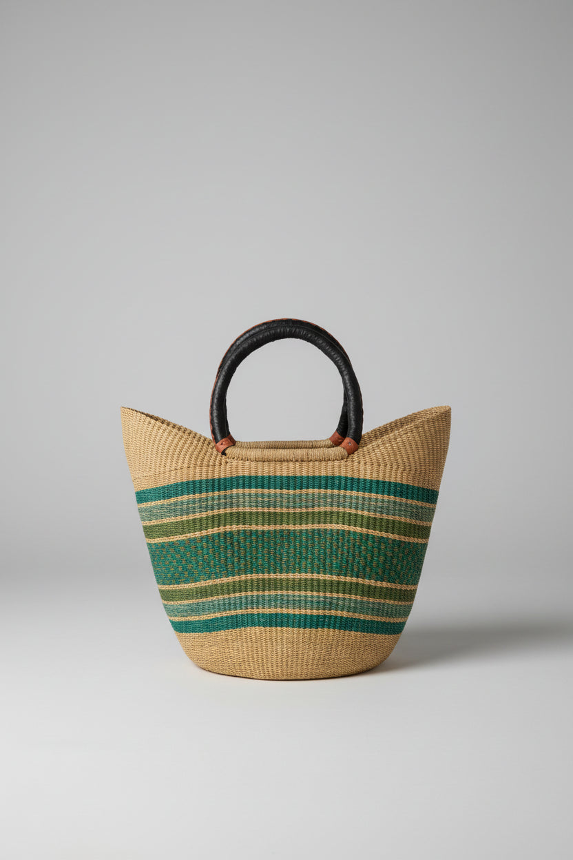 Cesta Rafia - Artesanía de Ghana