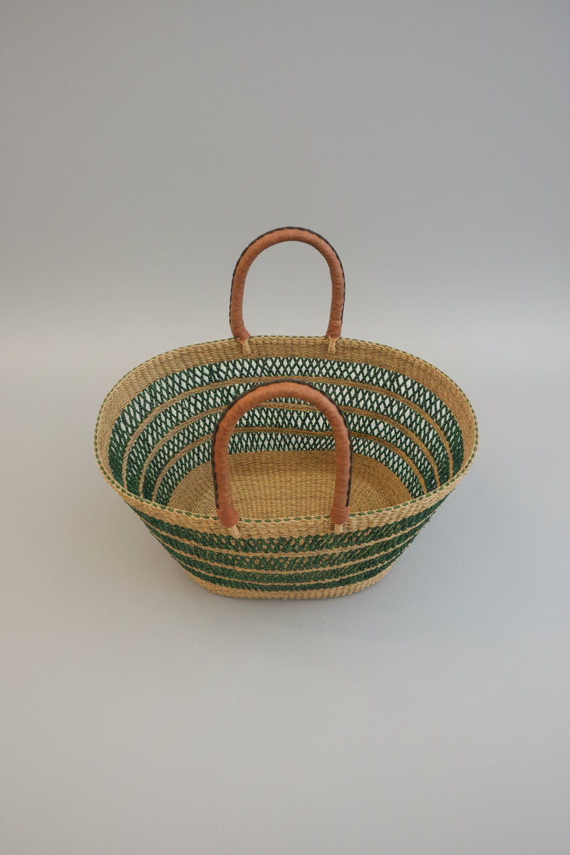 Cesta Rafia - Artesanía de Ghana