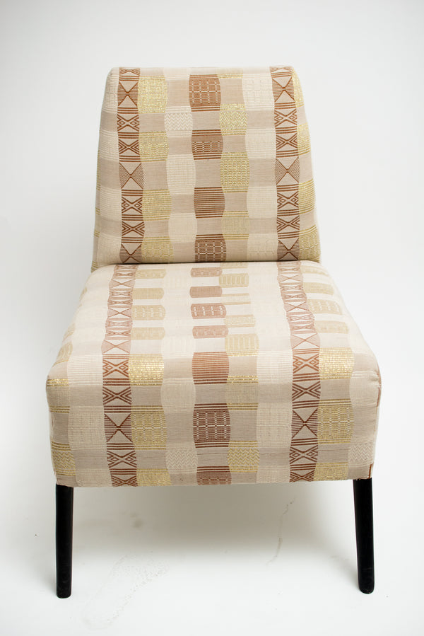 Fauteuil Bleu bois en coton Yuki  - Sénégal
