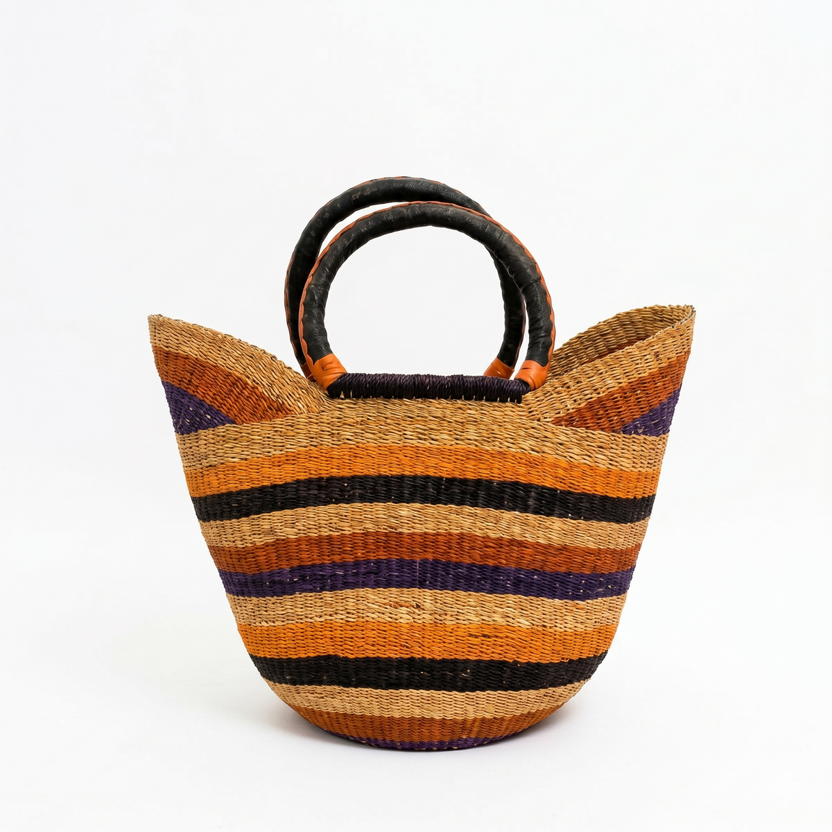 Panier raphia - Artisanat Ghana