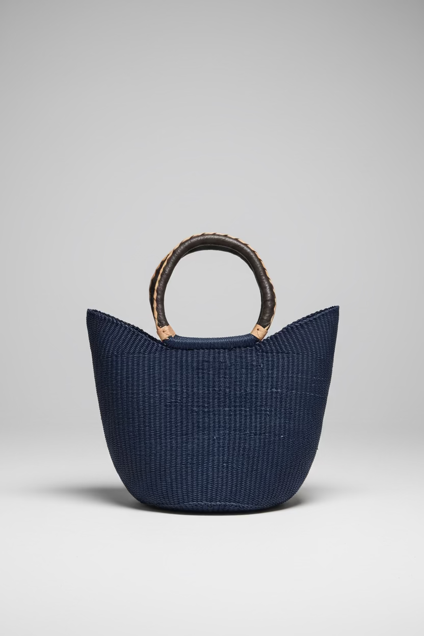 Cesta Rafia - Artesanía de Ghana