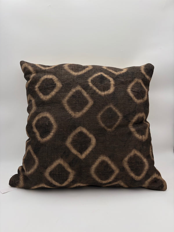 Coussin Ntshak motifs losange - Artisanat Congo
