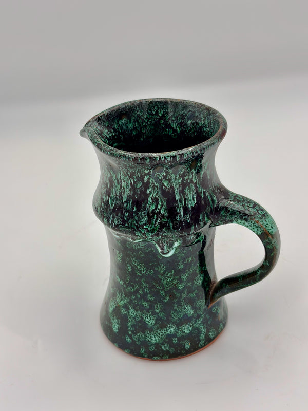 Pichet à anse céramique minéral - Artisanat Maroc