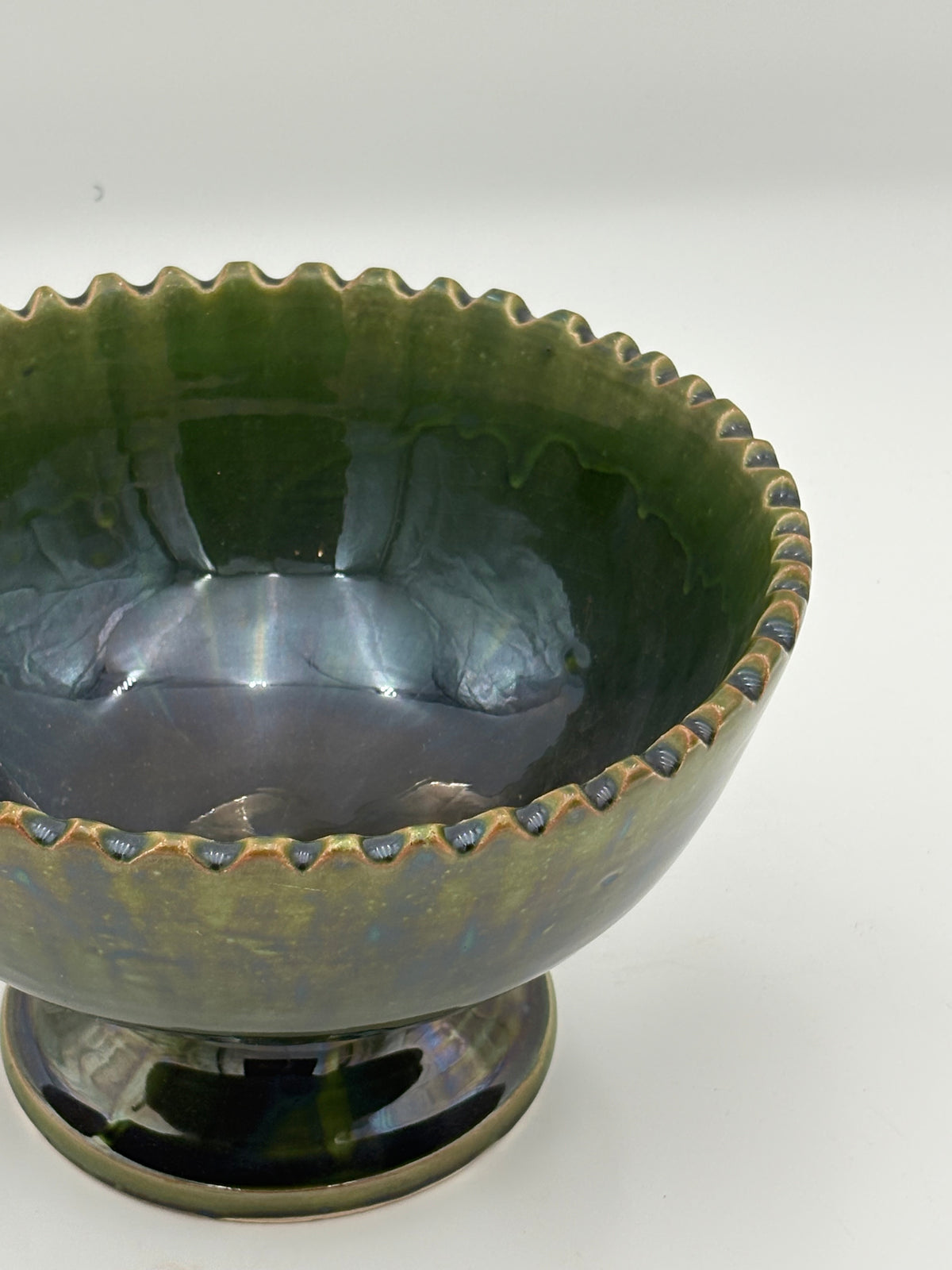 Coupe sur pied crénelée – Artisanat Maroc
