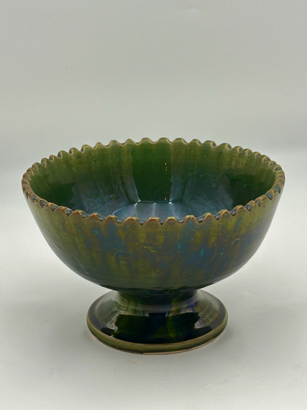 Coupe sur pied crénelée – Artisanat Maroc