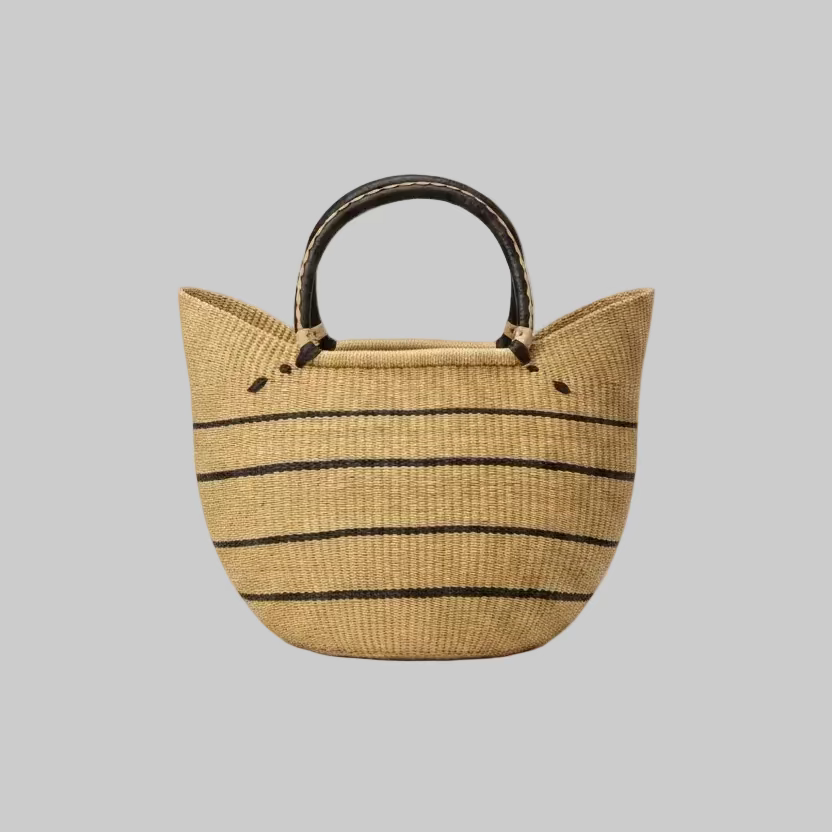 Cesta Rafia - Artesanía de Ghana