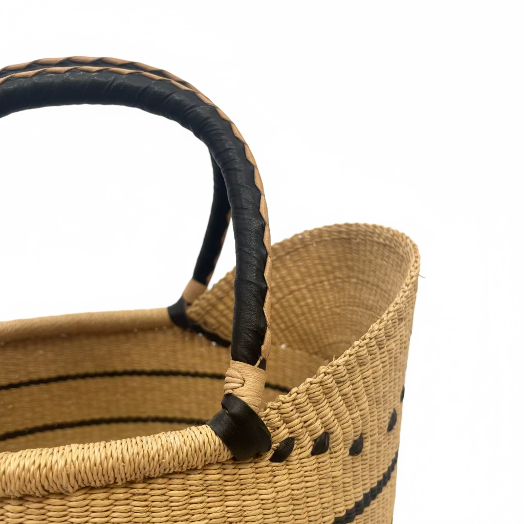 Cesta Rafia - Artesanía de Ghana