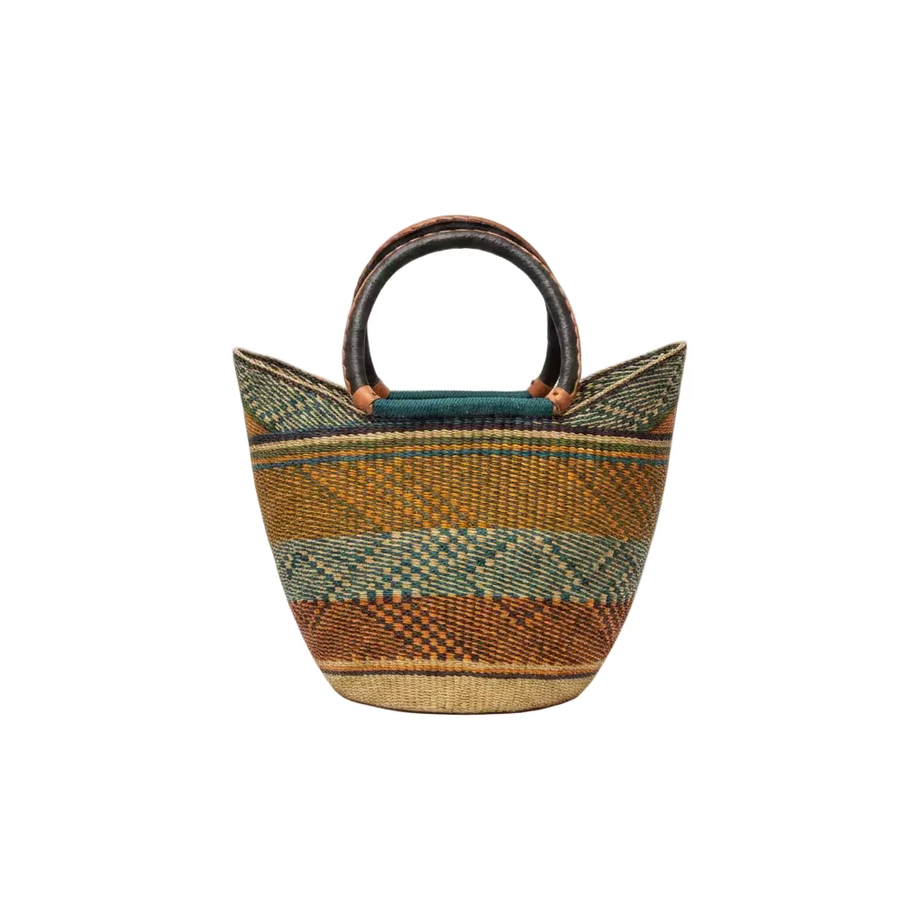 Cesta Rafia - Artesanía de Ghana