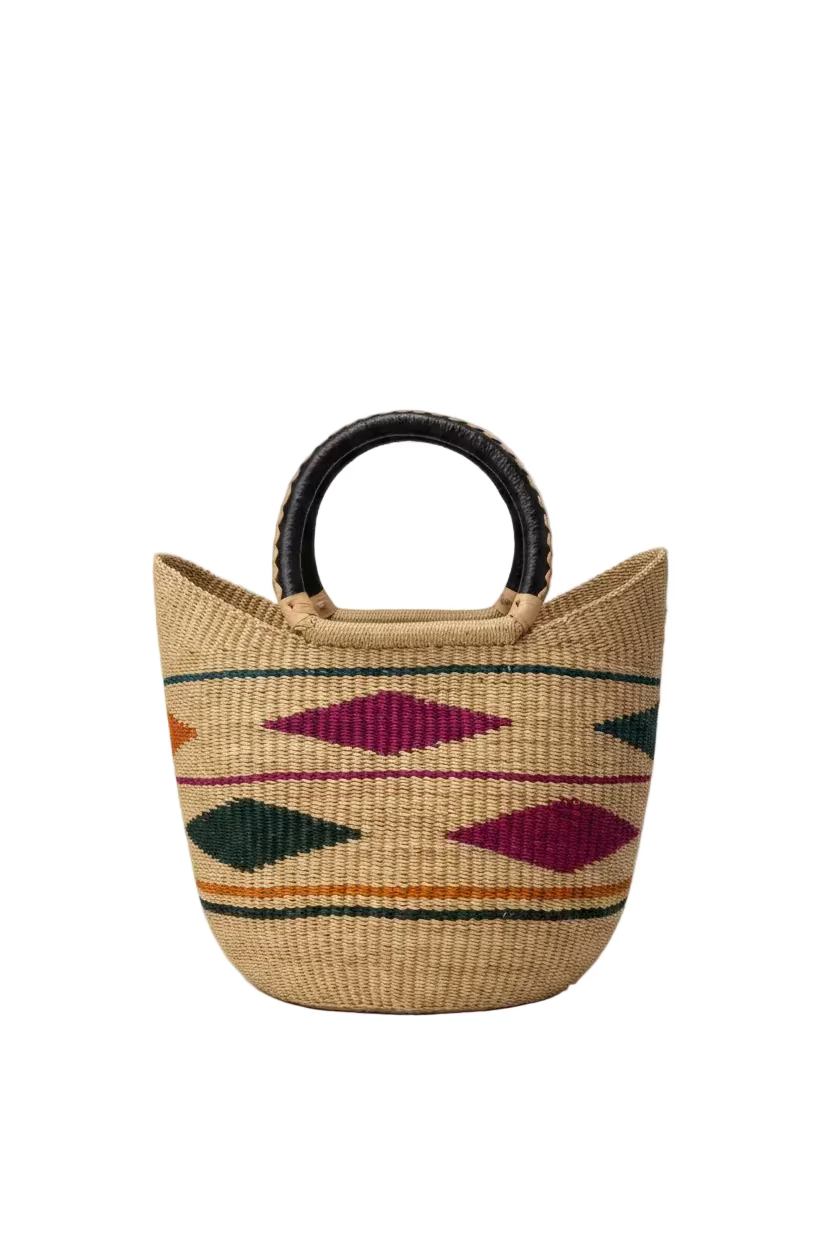 Cesta Rafia - Artesanía de Ghana