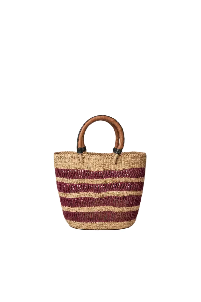 Cesta Rafia - Artesanía de Ghana