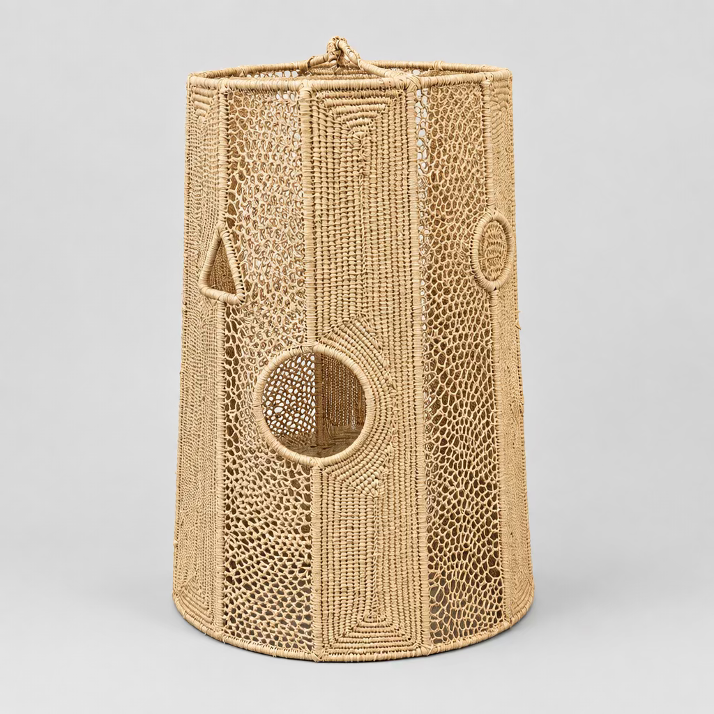 Suspension Raphia KAMAL Crochet - Artisanat Maroc
