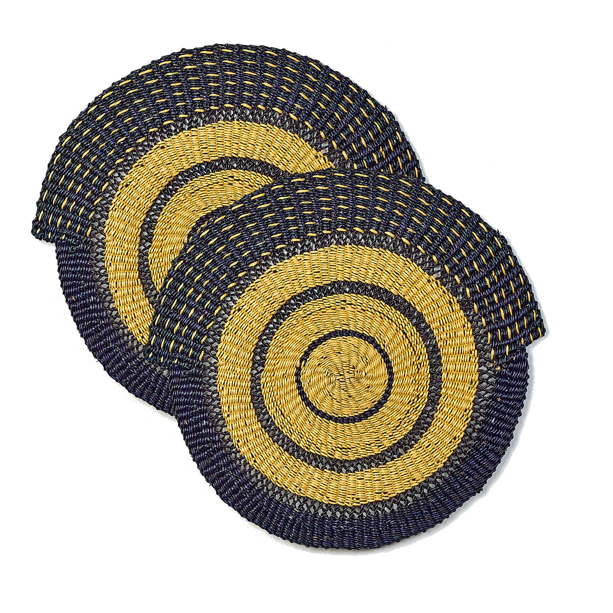 Lot de 2 set de table raphia Golden Edition