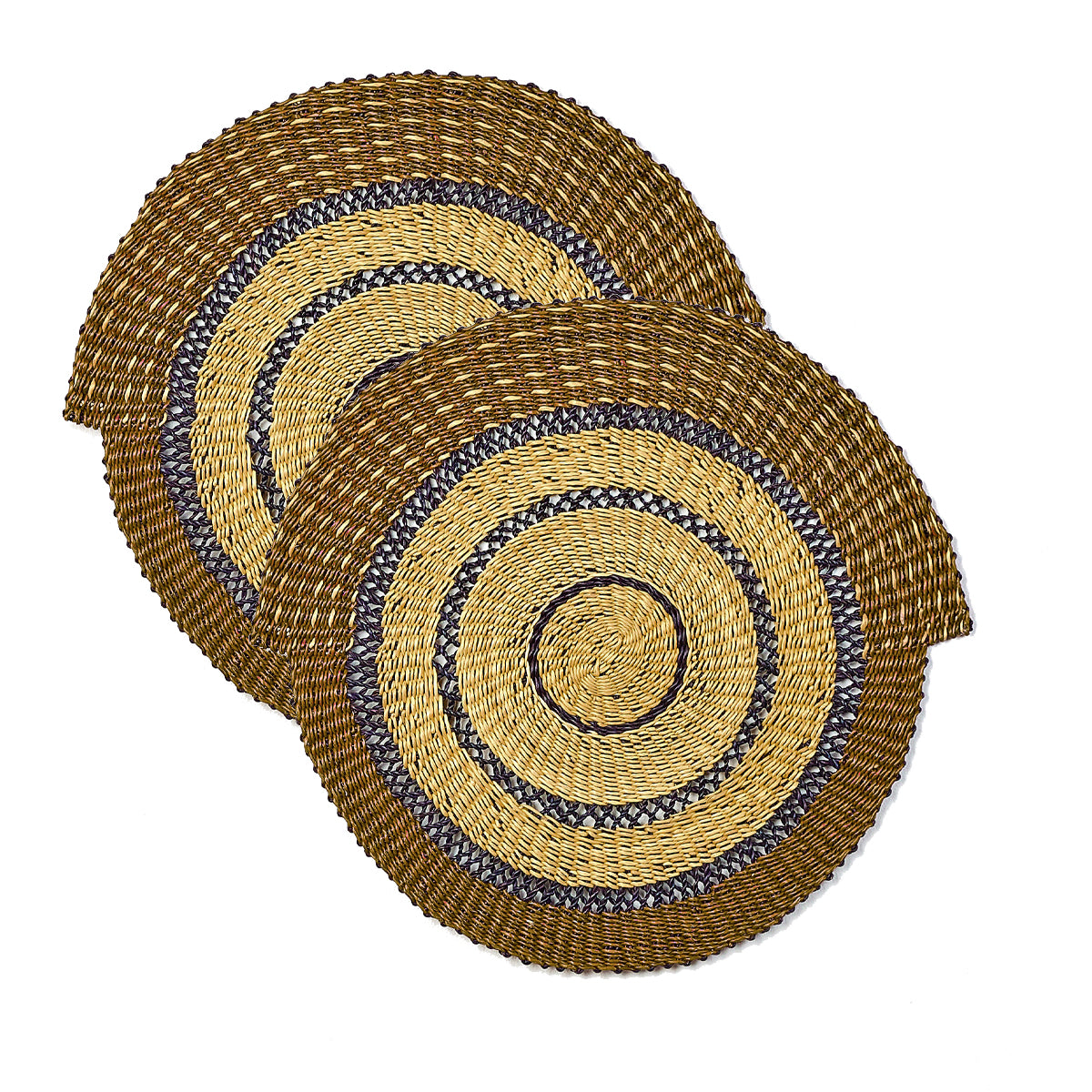 Lot de 2 set de table raphia Golden Edition