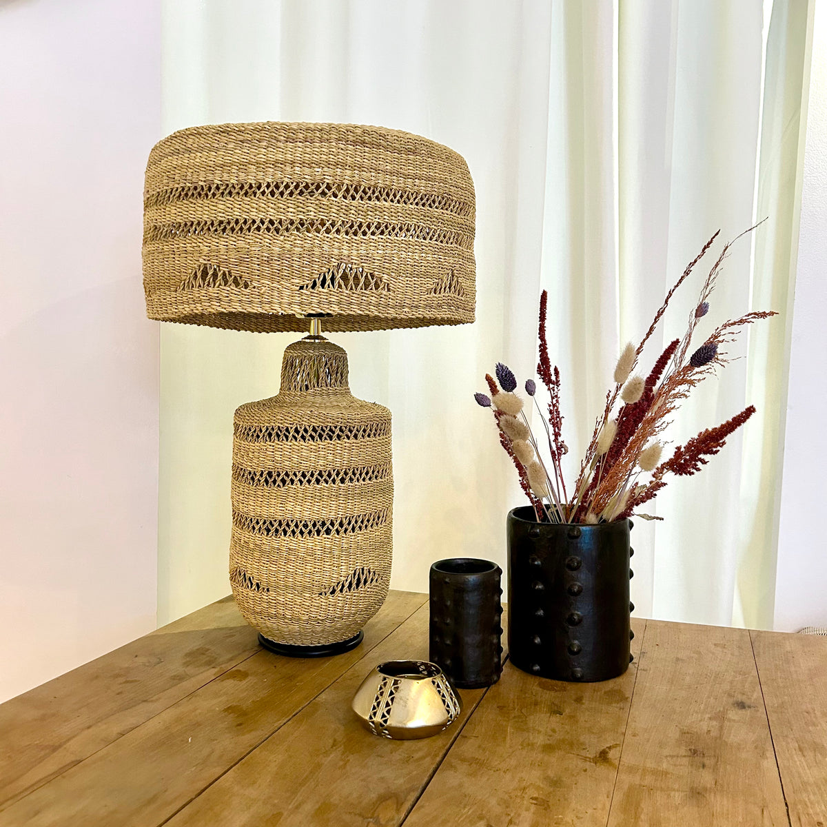 Golden Edition Table Lamp - Ghanaian Craftsmanship