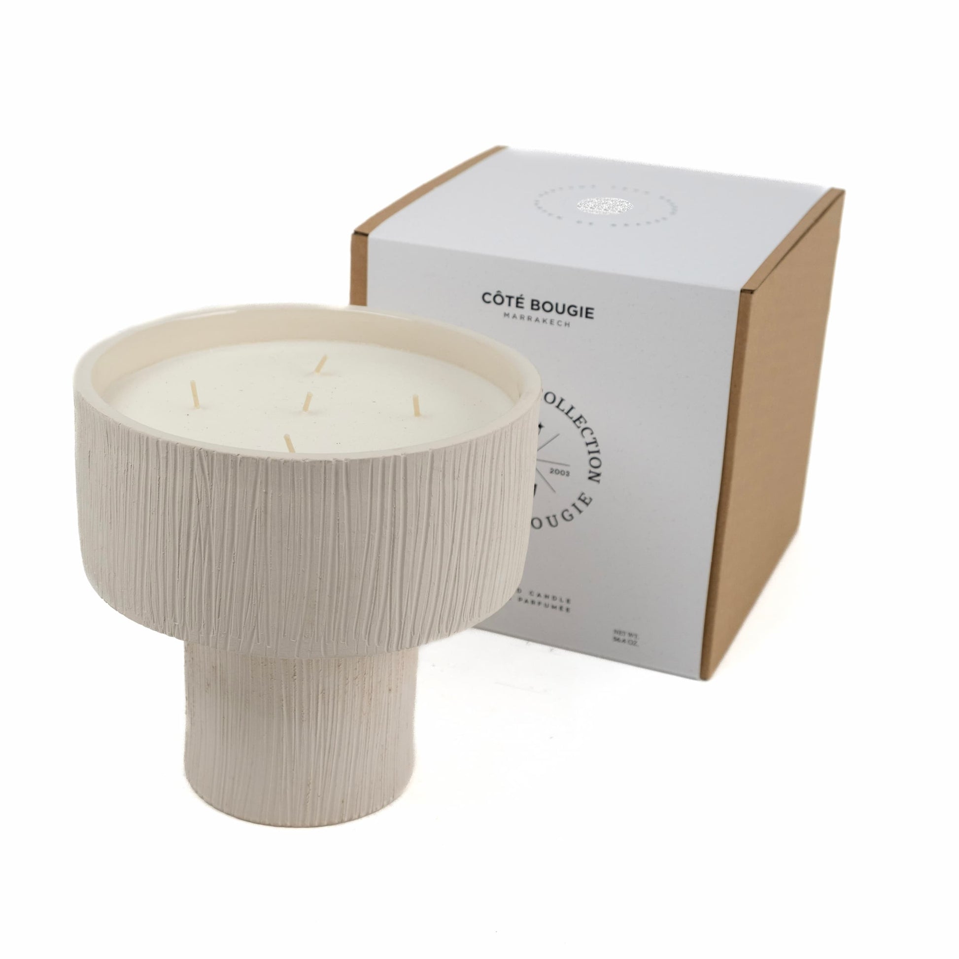 Bougie coupe strié coté bougie