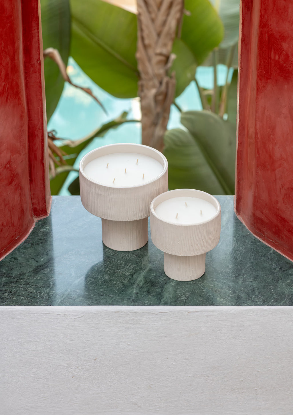 Bougie coupe strié coté bougie