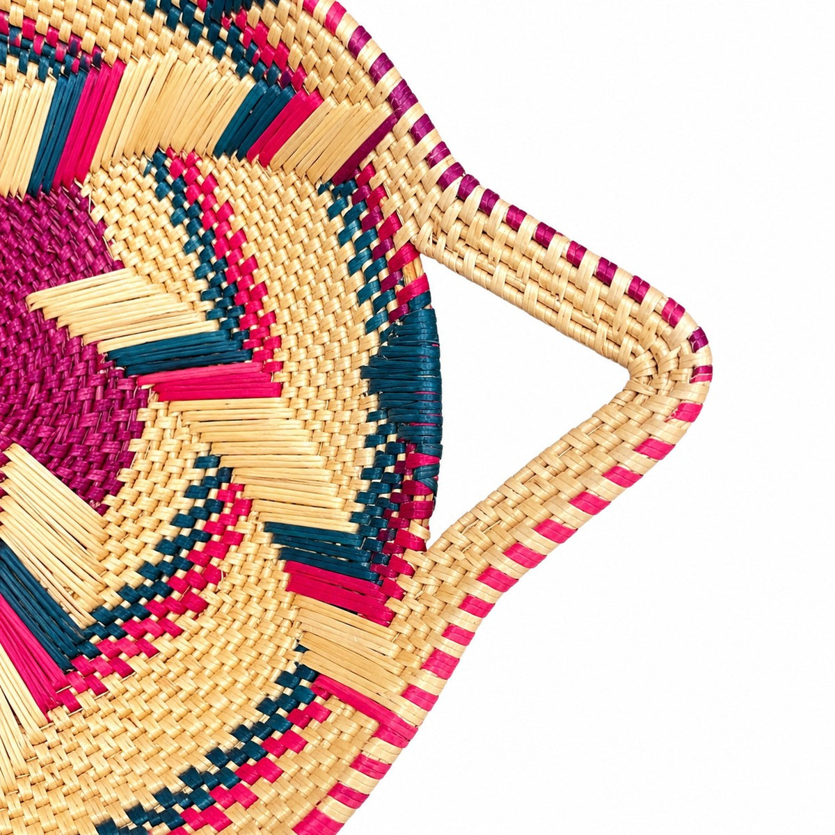 Corbeille de table raphia - Artisanat Ghana