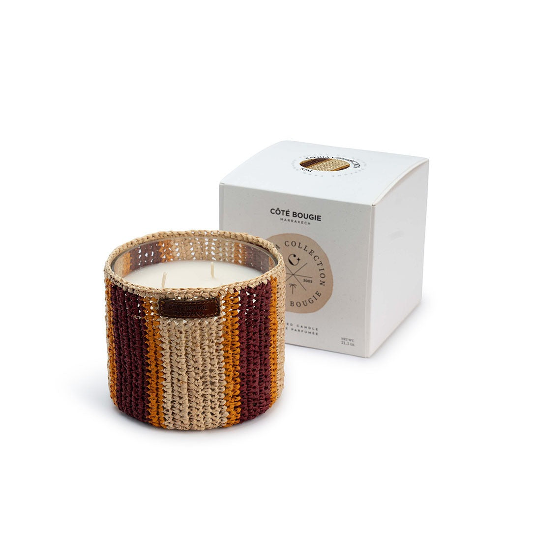Bougie Raphia Rim Côté Bougie