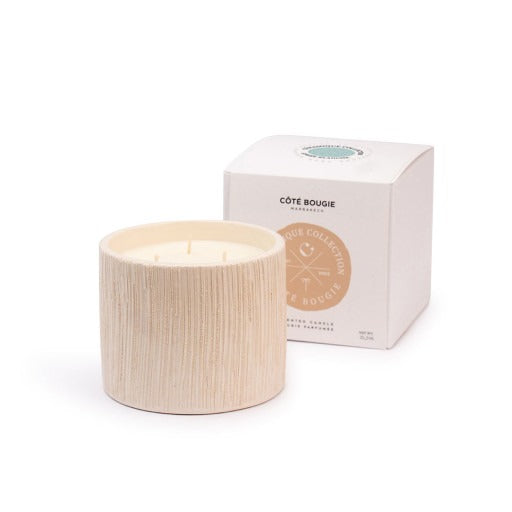 Bougie Strié Blanc Côté Bougie