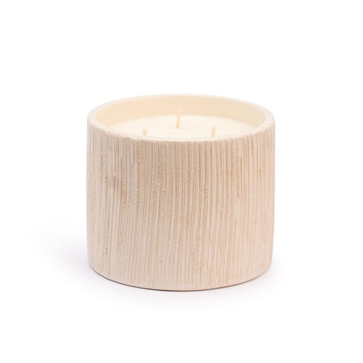 Bougie Strié Blanc Côté Bougie