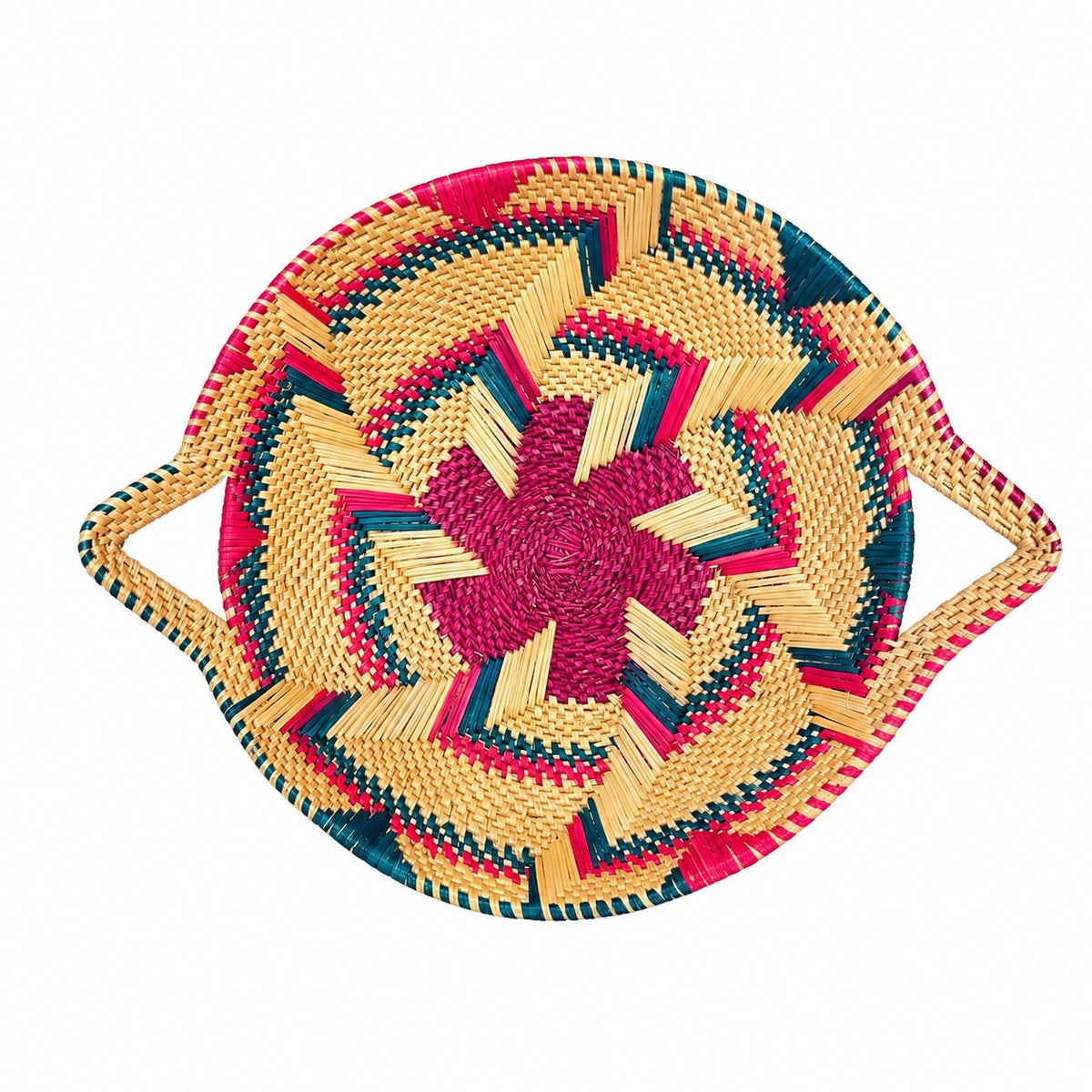 Corbeille de table raphia - Artisanat Ghana