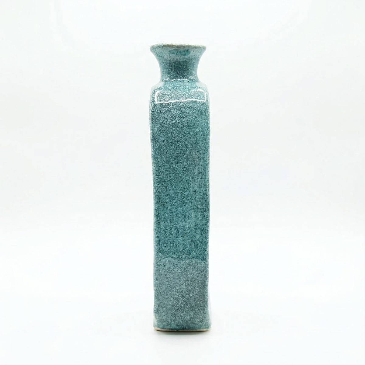vase carré en céramique moucheté - Artisan Maroc